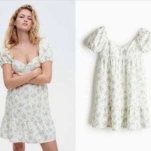 Puffed sleeved dress. H&M. Size S. New without tag